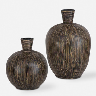 Uttermost Islander Black Vases S/2 (85|17116)