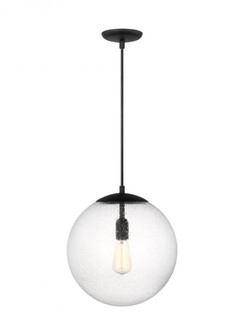 Leo - Hanging Globe Extra Large One Light Pendant with Clear Seeded Glass (7725|6801801-112)