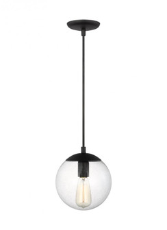 Small One Light Pendant with Clear Seeded Glass (7725|6501801-112)