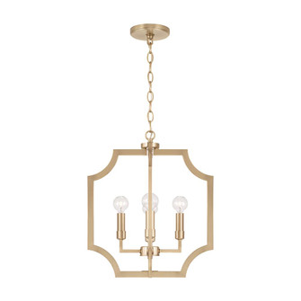 16''W x 18.50''H 4-Light Foyer Lantern Pendant in Matte Brass (8583|AA1037MA)