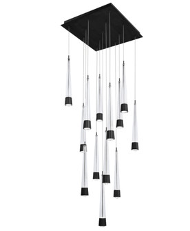 Quill Chandelier Light (16|PD-59413S-BK)