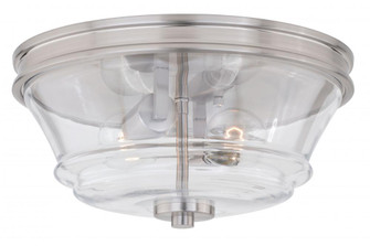Toledo 13-in Flush Mount Ceiling Light Satin Nickel (51|C0134)