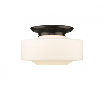 Bridgeton - 1 Light - 16 inch - Oil Rubbed Bronze - Flush Mount (3442|221-1F-OB-G691-16)