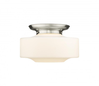 Bridgeton - 1 Light - 16 inch - Satin Nickel - Flush Mount (3442|221-1F-SN-G691-16)