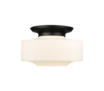 Bridgeton - 1 Light - 16 inch - Matte Black - Flush Mount (3442|221-1F-BK-G691-16)