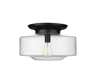 Bridgeton - 1 Light - 16 inch - Matte Black - Flush Mount (3442|221-1F-BK-G694-16)