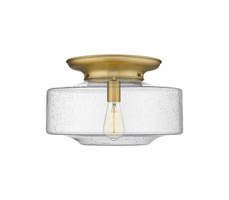 Bridgeton - 1 Light - 16 inch - Brushed Brass - Flush Mount (3442|221-1F-BB-G694-16)