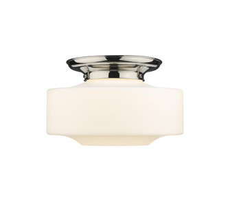 Bridgeton - 1 Light - 16 inch - Polished Nickel - Flush Mount (3442|221-1F-PN-G691-16)