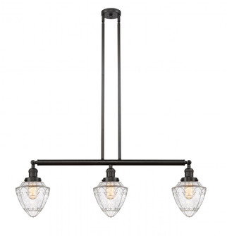 Bullet - 3 Light - 38 inch - Oil Rubbed Bronze - Stem Hung - Adjustable Island Light (3442|213-OB-G664-7)