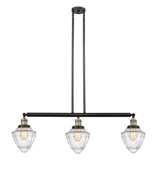 Bullet - 3 Light - 38 inch - Black Antique Brass - Stem Hung - Adjustable Island Light (3442|213-BAB-G664-7)
