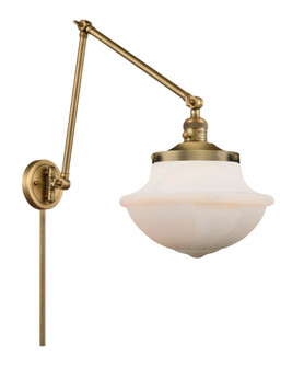 Oxford - 1 Light - 12 inch - Brushed Brass -Adjustable Swing Arm (3442|238-BB-G541)