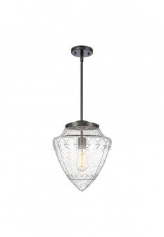 Beacon - 1 Light - 16 inch - Matte Black - Stem Hung - Pendant (3442|221-1S-BK-G664-12)