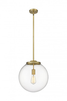 Beacon - 1 Light - 16 inch - Brushed Brass - Stem Hung - Pendant (3442|221-1S-BB-G202-14)