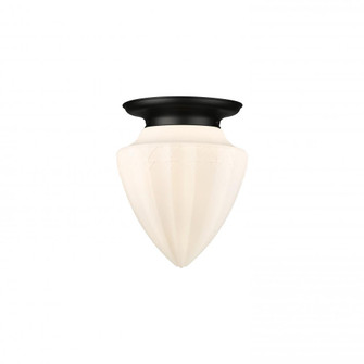 Beacon - 1 Light - 14 inch - Matte Black - Flush Mount (3442|221-1F-BK-G661-12)