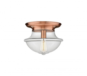 Oxford - 1 Light - 14 inch - Antique Copper - Flush Mount (3442|221-1F-AC-G542)