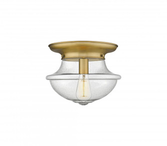 Oxford - 1 Light - 14 inch - Brushed Brass - Flush Mount (3442|221-1F-BB-G544)