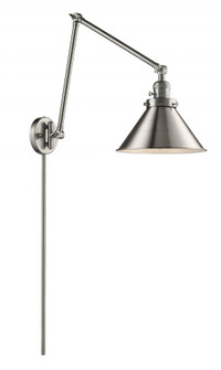 Briarcliff - 1 Light - 10 inch - Brushed Satin Nickel -Adjustable Swing Arm (3442|238-SN-M10-SN-LED)