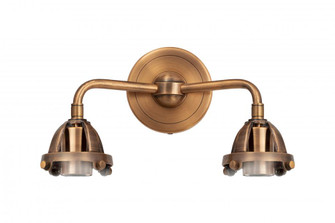 Nouveau 2 - 2 Light - 15 inch - Antique Copper - Bath Vanity Light (3442|288-2W-AC)