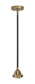Nouveau 2 - 1 Light - 7 inch - Black Antique Brass - Stem hung - Mini Pendant (3442|288-1S-BAB)