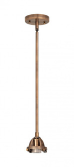 Nouveau 2 - 1 Light - 7 inch - Antique Copper - Stem hung - Mini Pendant (3442|288-1S-AC)