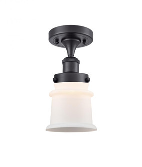 Canton - 1 Light - 6 inch - Matte Black - Semi-Flush Mount (3442|916-1C-BK-G181S)