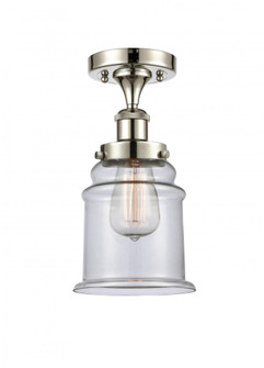 Canton - 1 Light - 6 inch - Polished Nickel - Semi-Flush Mount (3442|916-1C-PN-G182)