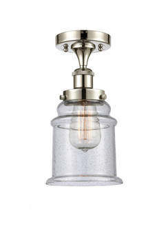 Canton - 1 Light - 6 inch - Polished Nickel - Semi-Flush Mount (3442|916-1C-PN-G184)