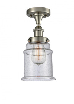 Canton - 1 Light - 6 inch - Brushed Satin Nickel - Semi-Flush Mount (3442|916-1C-SN-G184)
