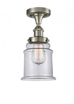 Canton - 1 Light - 6 inch - Brushed Satin Nickel - Semi-Flush Mount (3442|916-1C-SN-G182)