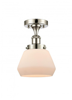 Fulton - 1 Light - 6 inch - Polished Nickel - Semi-Flush Mount (3442|916-1C-PN-G171)