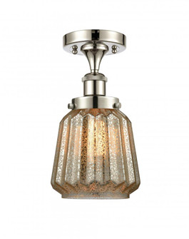 Chatham - 1 Light - 6 inch - Polished Nickel - Semi-Flush Mount (3442|916-1C-PN-G146)