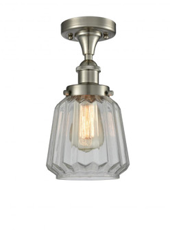 Chatham - 1 Light - 6 inch - Brushed Satin Nickel - Semi-Flush Mount (3442|916-1C-SN-G142)
