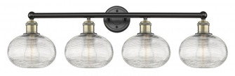 Ithaca - 4 Light - 35 inch - Black Antique Brass - Bath Vanity Light (3442|616-4W-BAB-G555-8CL)