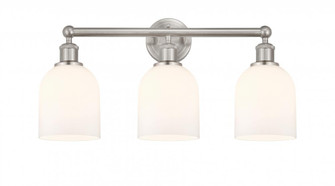 Bella - 3 Light - 24 inch - Brushed Satin Nickel - Bath Vanity Light (3442|616-3W-SN-G558-6GWH)