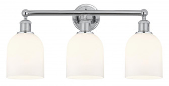 Bella - 3 Light - 24 inch - Polished Chrome - Bath Vanity Light (3442|616-3W-PC-G558-6GWH)