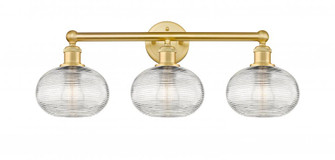 Ithaca - 3 Light - 26 inch - Satin Gold - Bath Vanity Light (3442|616-3W-SG-G555-8CL)