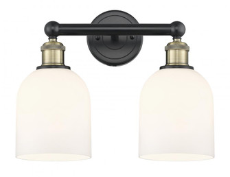 Bella - 2 Light - 15 inch - Black Antique Brass - Bath Vanity Light (3442|616-2W-BAB-G558-6GWH)