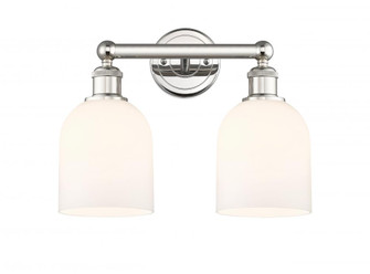 Bella - 2 Light - 15 inch - Polished Nickel - Bath Vanity Light (3442|616-2W-PN-G558-6GWH)