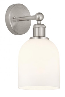 Bella - 1 Light - 6 inch - Brushed Satin Nickel - Sconce (3442|616-1W-SN-G558-6GWH)