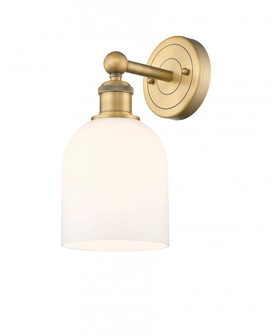Bella - 1 Light - 6 inch - Brushed Brass - Sconce (3442|616-1W-BB-G558-6GWH)