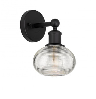 Ithaca - 1 Light - 6 inch - Matte Black - Sconce (3442|616-1W-BK-G555-6CL)