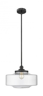 Bridgeton - 1 Light - 16 inch - Matte Black - Stem Hung - Mini Pendant (3442|616-1S-BK-G692-16)