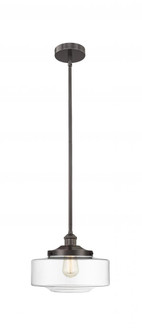Bridgeton - 1 Light - 12 inch - Oil Rubbed Bronze - Stem Hung - Mini Pendant (3442|616-1S-OB-G692-12)