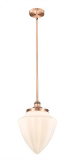 Bridgeton - 1 Light - 12 inch - Antique Copper - Stem Hung - Mini Pendant (3442|616-1S-AC-G661-12)