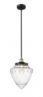 Bridgeton - 1 Light - 12 inch - Black Antique Brass - Stem Hung - Mini Pendant (3442|616-1S-BAB-G664-12)