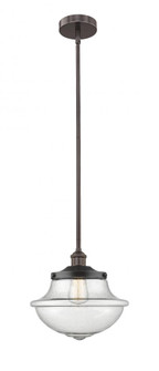 Oxford - 1 Light - 12 inch - Oil Rubbed Bronze - Stem hung - Mini Pendant (3442|616-1S-OB-G544)