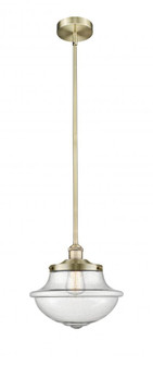 Oxford - 1 Light - 12 inch - Antique Brass - Stem hung - Mini Pendant (3442|616-1S-AB-G544)