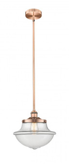 Oxford - 1 Light - 12 inch - Antique Copper - Stem hung - Mini Pendant (3442|616-1S-AC-G542)