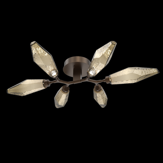Rock Crystal 6-Light Flush Mount - Ready to Ship (1289|CLB0050-01-FB-CB-L3-RTS)