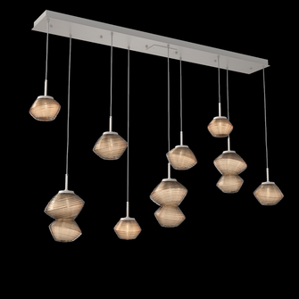 Mesa Linear 9pc Multi-Pendant (1289|PLB0089-09-BS-B-C01-L1)